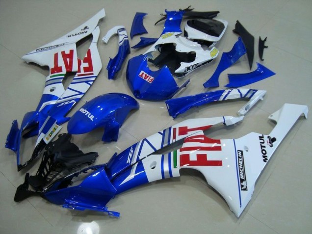 Bleu Blanc Rouge Fiat 08-16 YZF R6 Carénage Moto Bleu Blanc Rouge Fiat 08-16 YZF R6 Carénage Moto