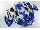Bleu Blanc Vert 08-10 GSXR 600/750 Carénage Moto Bleu Blanc Vert 08-10 GSXR 600/750 Carénage Moto
