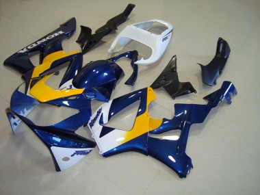 Bleu Foncé Jaune Blanc 00-01 CBR900RR 929 Carénage Moto