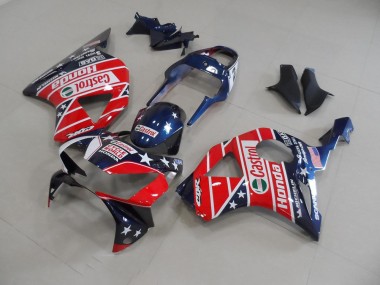 Bleu Foncé Star 02-03 CBR900RR 954 Carénage Moto