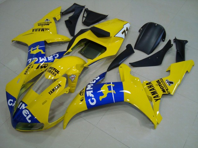 Bleu Jaune 02-03 YZF R1 Carénage Moto Bleu Jaune 02-03 YZF R1 Carénage Moto