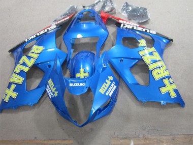 Bleu Jaune Rizla 03-04 GSXR 1000 Carénage Moto