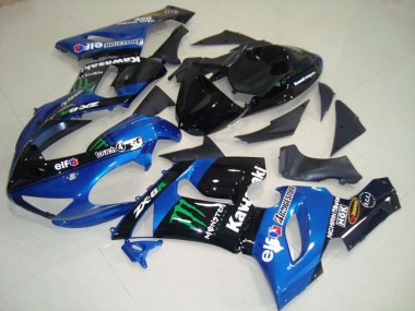 Bleu Monster 05-06 ZX6R Carénage Moto