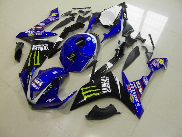 Bleu Monster 07-08 YZF R1 Carénage Moto Bleu Monster 07-08 YZF R1 Carénage Moto