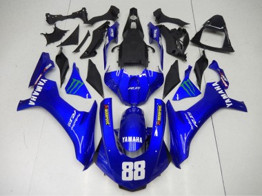Bleu Monster 88 15-19 YZF R1 Carénage Moto