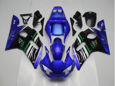 Bleu Monster 98-02 YZF R6 Carénage Moto