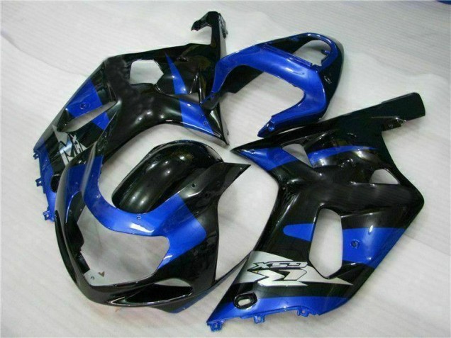 Bleu Noir 01-03 GSXR 600/750 Carénages Moto Bleu Noir 01-03 GSXR 600/750 Carénages Moto