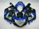 Bleu Noir 01-03 GSXR 600/750 Carénages Moto Bleu Noir 01-03 GSXR 600/750 Carénages Moto