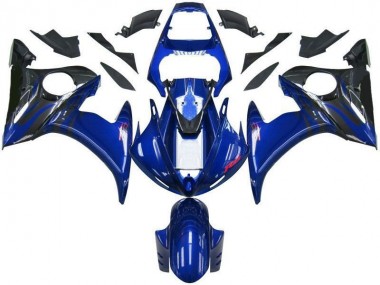 Bleu Noir 03-05 YZF R6 Carénage Moto