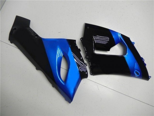 Bleu Noir 05-06 ZX6R Carénage Moto