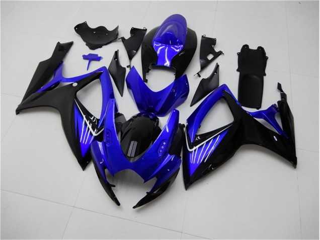 Bleu Noir 06-07 GSXR 600/750 Carénage Moto Bleu Noir 06-07 GSXR 600/750 Carénage Moto
