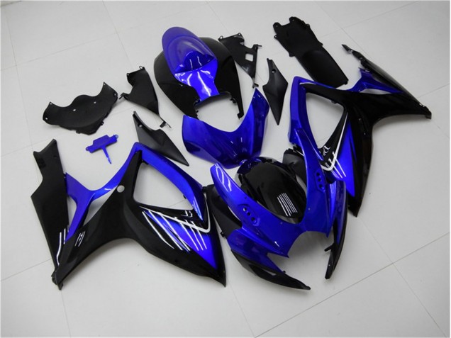 Bleu Noir 06-07 GSXR 600/750 Carénage Moto Bleu Noir 06-07 GSXR 600/750 Carénage Moto