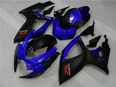 Bleu Noir 06-07 GSXR 600/750 Carénages Moto