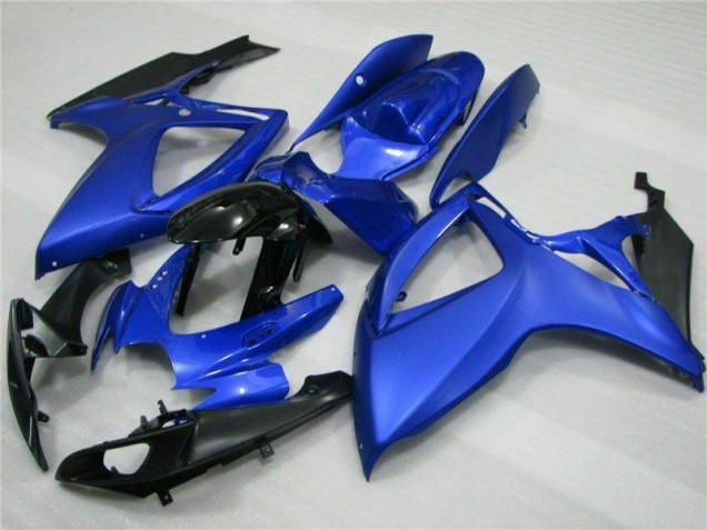 Bleu Noir 06-07 GSXR 600/750 Kit Carénages Motos Complet Bleu Noir 06-07 GSXR 600/750 Kit Carénages Motos Complet