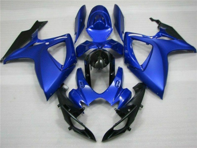 Bleu Noir 06-07 GSXR 600/750 Kit Carénages Motos Complet Bleu Noir 06-07 GSXR 600/750 Kit Carénages Motos Complet