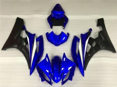 Bleu Noir 06-07 YZF R6 Kit Carénages Motos Complet