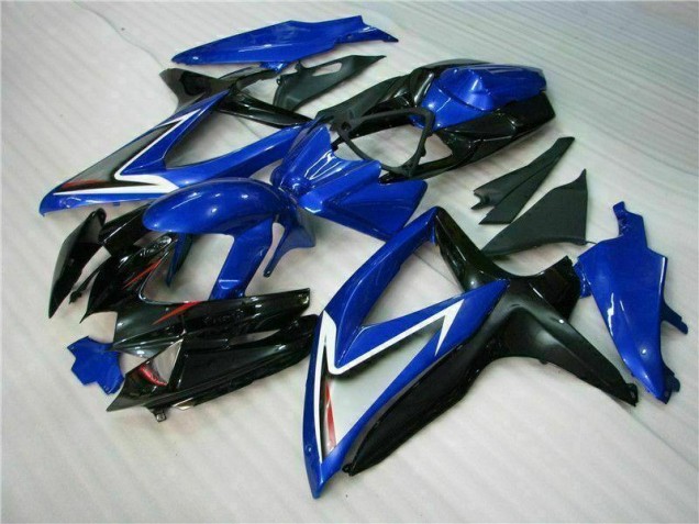 Bleu Noir 08-10 GSXR 600/750 Carénage Moto Bleu Noir 08-10 GSXR 600/750 Carénage Moto