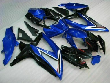 Bleu Noir 08-10 GSXR 600/750 Carénage Moto