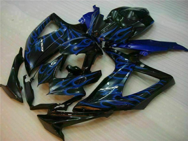 Bleu Noir 08-10 GSXR 600/750 Carénages Moto Bleu Noir 08-10 GSXR 600/750 Carénages Moto