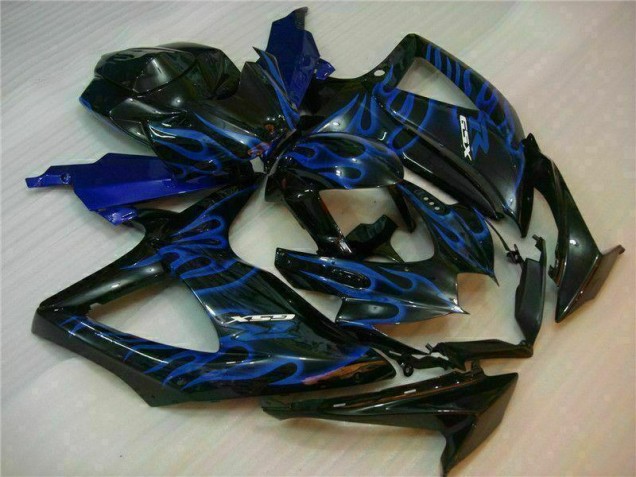 Bleu Noir 08-10 GSXR 600/750 Carénages Moto Bleu Noir 08-10 GSXR 600/750 Carénages Moto
