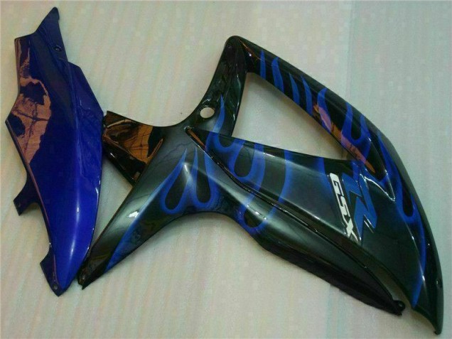 Bleu Noir 08-10 GSXR 600/750 Carénages Moto Bleu Noir 08-10 GSXR 600/750 Carénages Moto
