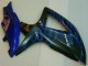 Bleu Noir 08-10 GSXR 600/750 Carénages Moto Bleu Noir 08-10 GSXR 600/750 Carénages Moto