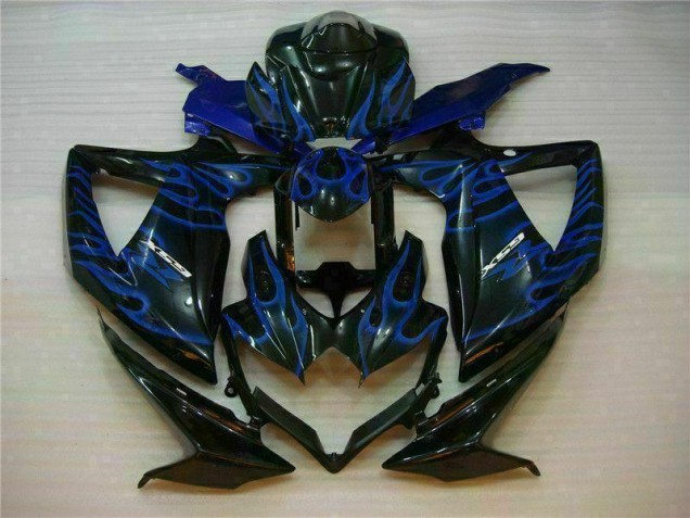 Bleu Noir 08-10 GSXR 600/750 Carénages Moto Bleu Noir 08-10 GSXR 600/750 Carénages Moto