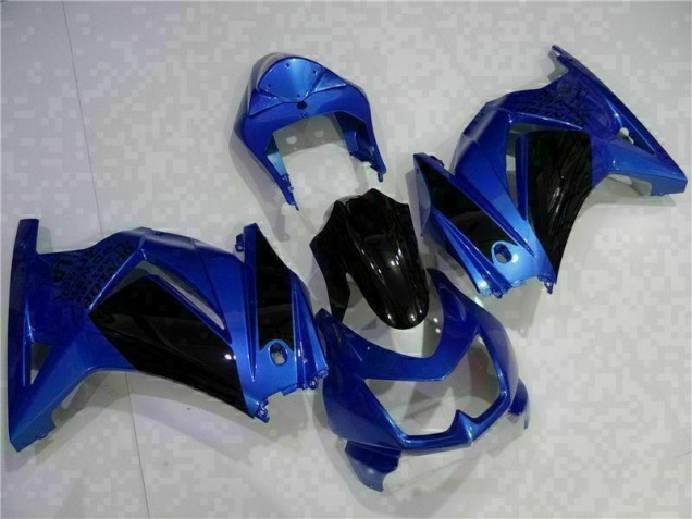 Bleu Noir 08-12 EX250 Carénage Moto Bleu Noir 08-12 EX250 Carénage Moto