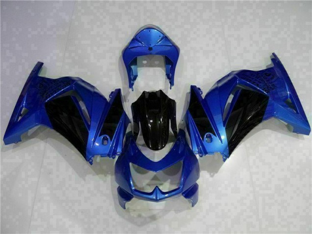 Bleu Noir 08-12 EX250 Carénage Moto Bleu Noir 08-12 EX250 Carénage Moto