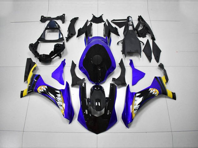 Bleu Noir 15-19 YZF R1 Carénage Moto Bleu Noir 15-19 YZF R1 Carénage Moto