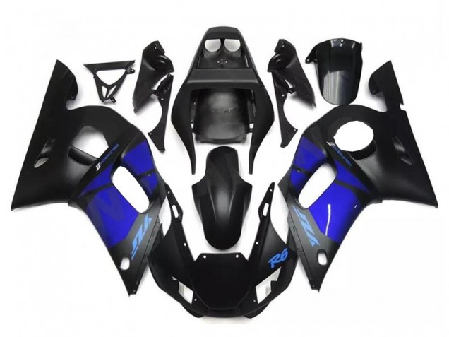 Bleu Noir 98-02 YZF R6 Carénage Moto