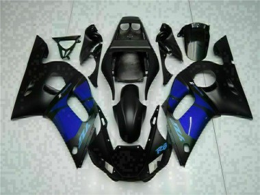 Bleu Noir 98-02 YZF R6 Carénages Moto