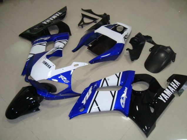 Bleu Noir 98-02 YZF R6 Kit Carénages Motos Complet