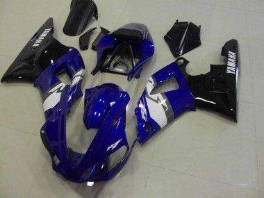 Bleu Noir Blanc 00-01 YZF R1 Carénage Moto