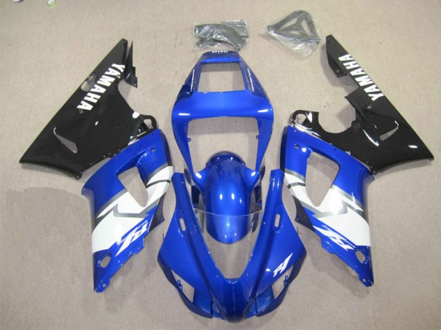 Bleu Noir Blanc Décalque 98-99 YZF R1 Carénage Moto Bleu Noir Blanc Décalque 98-99 YZF R1 Carénage Moto