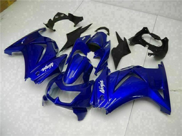 Bleu Noir Blanc Ninja 08-12 EX250 Carénages Moto Bleu Noir Blanc Ninja 08-12 EX250 Carénages Moto