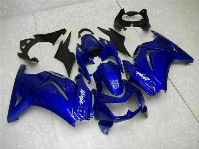 Bleu Noir Blanc Ninja 08-12 EX250 Carénages Moto Bleu Noir Blanc Ninja 08-12 EX250 Carénages Moto