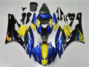 Bleu Requin 06-07 YZF R6 Carénage Moto