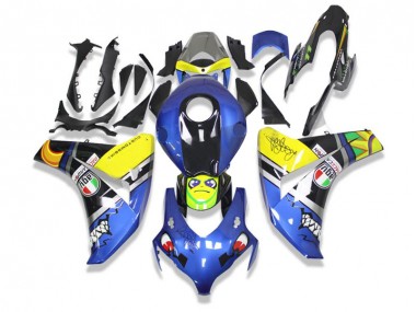 Bleu Requin 08-11 CBR1000RR Carénage Moto