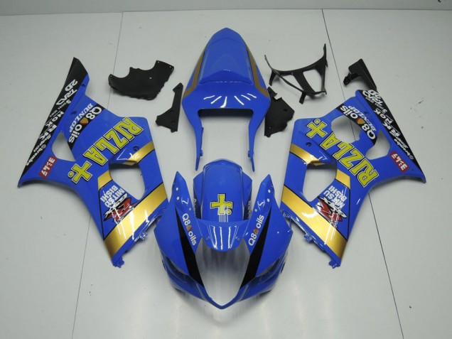 Bleu Rizla 03-04 GSXR 1000 Carénage Moto Bleu Rizla 03-04 GSXR 1000 Carénage Moto