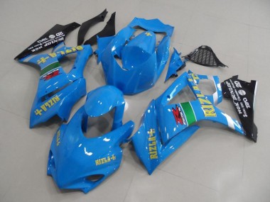 Bleu Rizla Courses 07-08 GSXR 1000 Carénage Moto