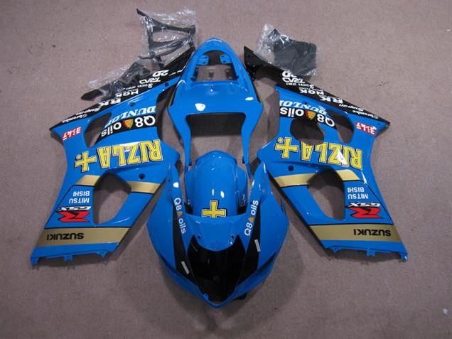Bleu Rizla Q8 Oils 03-04 GSXR 1000 Carénage Moto Bleu Rizla Q8 Oils 03-04 GSXR 1000 Carénage Moto
