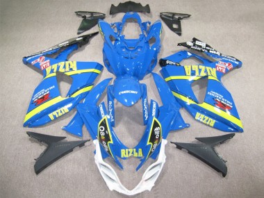 Bleu Rizla Q8 Oils 09-16 GSXR 1000 Carénage Moto