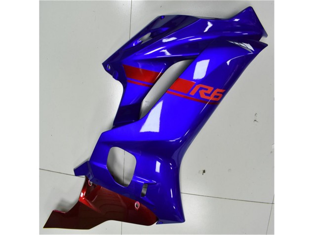 Bleu Rouge 17-21 YZF R6 Carénage Moto Bleu Rouge 17-21 YZF R6 Carénage Moto