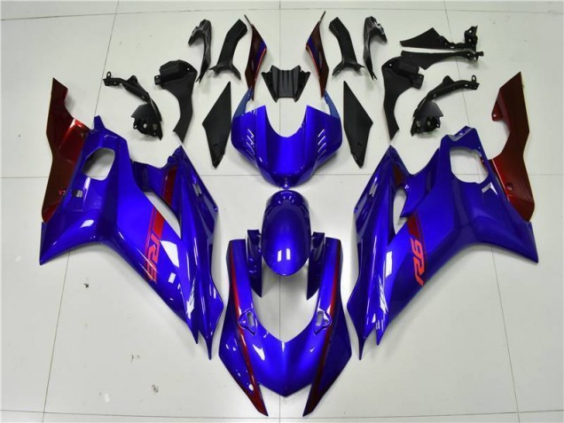Bleu Rouge 17-21 YZF R6 Carénage Moto Bleu Rouge 17-21 YZF R6 Carénage Moto