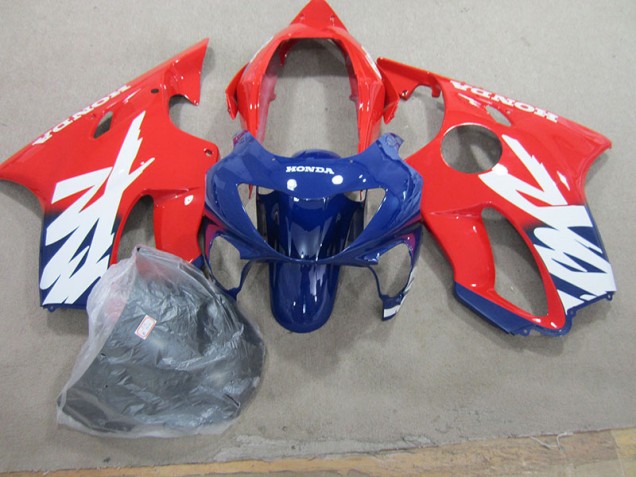 Bleu Rouge 99-00 CBR600 F4 Carénage Moto Bleu Rouge 99-00 CBR600 F4 Carénage Moto