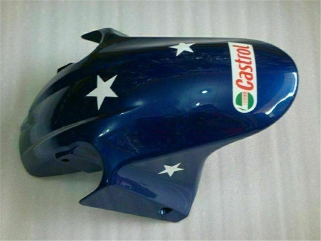 Bleu Rouge Castrol Cycle World 04-07 CBR600 F4i Carénage Moto Bleu Rouge Castrol Cycle World 04-07 CBR600 F4i Carénage Moto