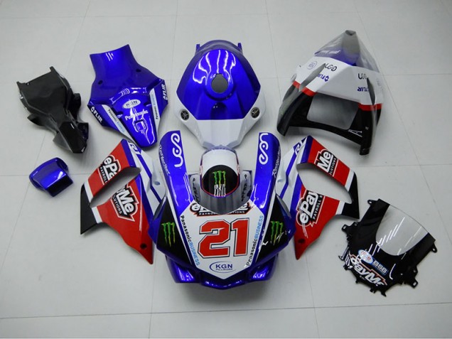 Bleu Rouge KGN 21 15-19 YZF R1 Carénage Moto Bleu Rouge KGN 21 15-19 YZF R1 Carénage Moto