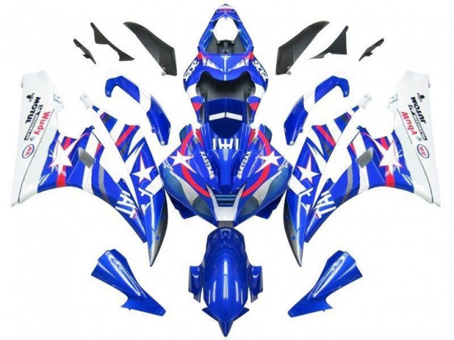 Bleu Star Fiat 06-07 YZF R6 Carénage Moto Bleu Star Fiat 06-07 YZF R6 Carénage Moto