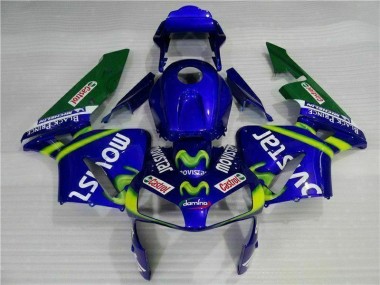 Bleu Vert Movistar Castrol 03-04 CBR600RR Carénage Moto